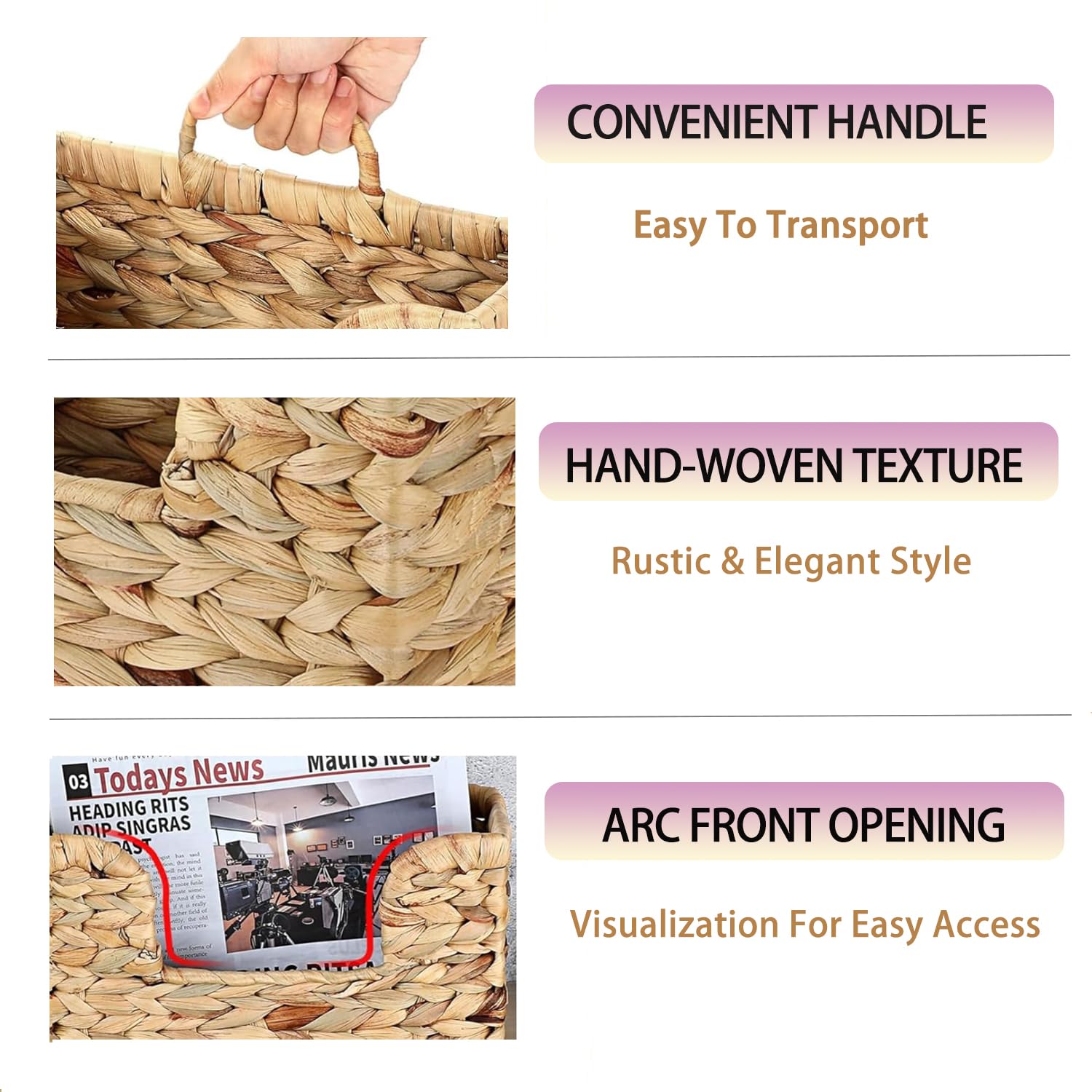 VANEME panier intégrant décor farmhouse apportant charme chaleureux