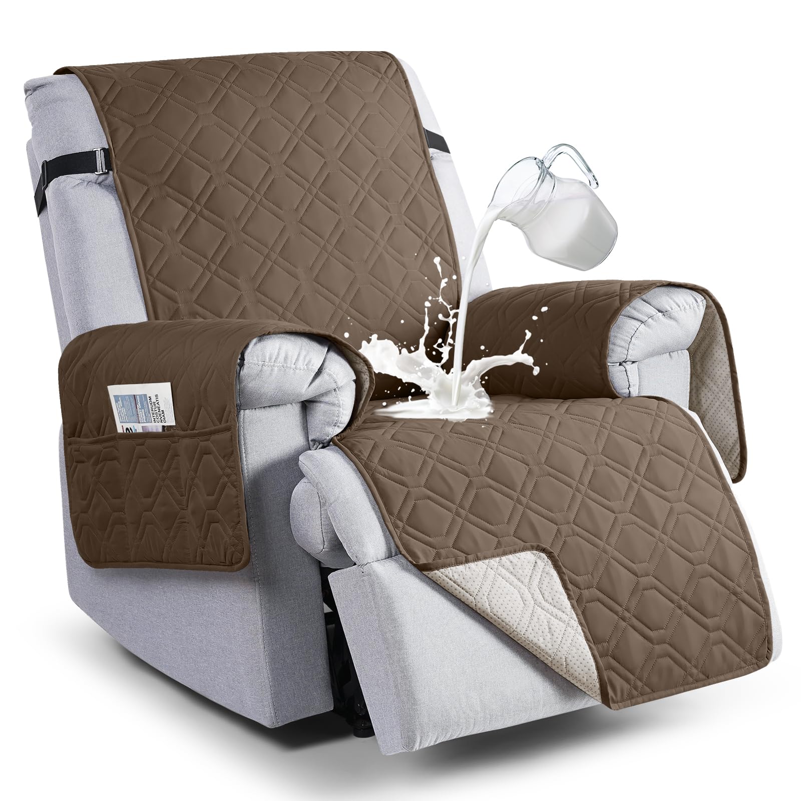 VANSOFY housse face sur fauteuil montrant protection et esthétique