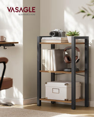 VASAGLE gros plan du grain bois sur tablette pour un look rustique durable
