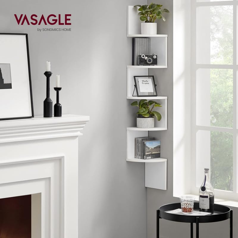 VASAGLE close-up plateau montrant finition robuste et stable