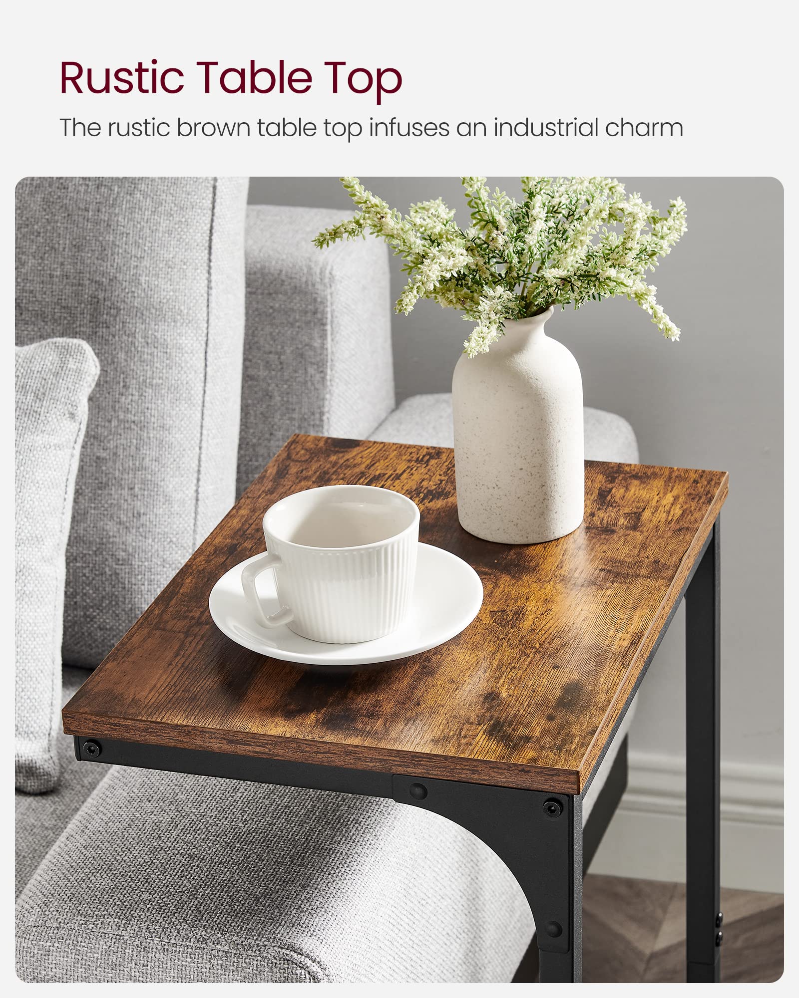 VASAGLE comparaison d'échelle avec chaise pour visualiser les dimensions