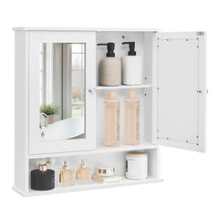VASAGLE armoire miroir vue de face montrant finition élégante et gain de place