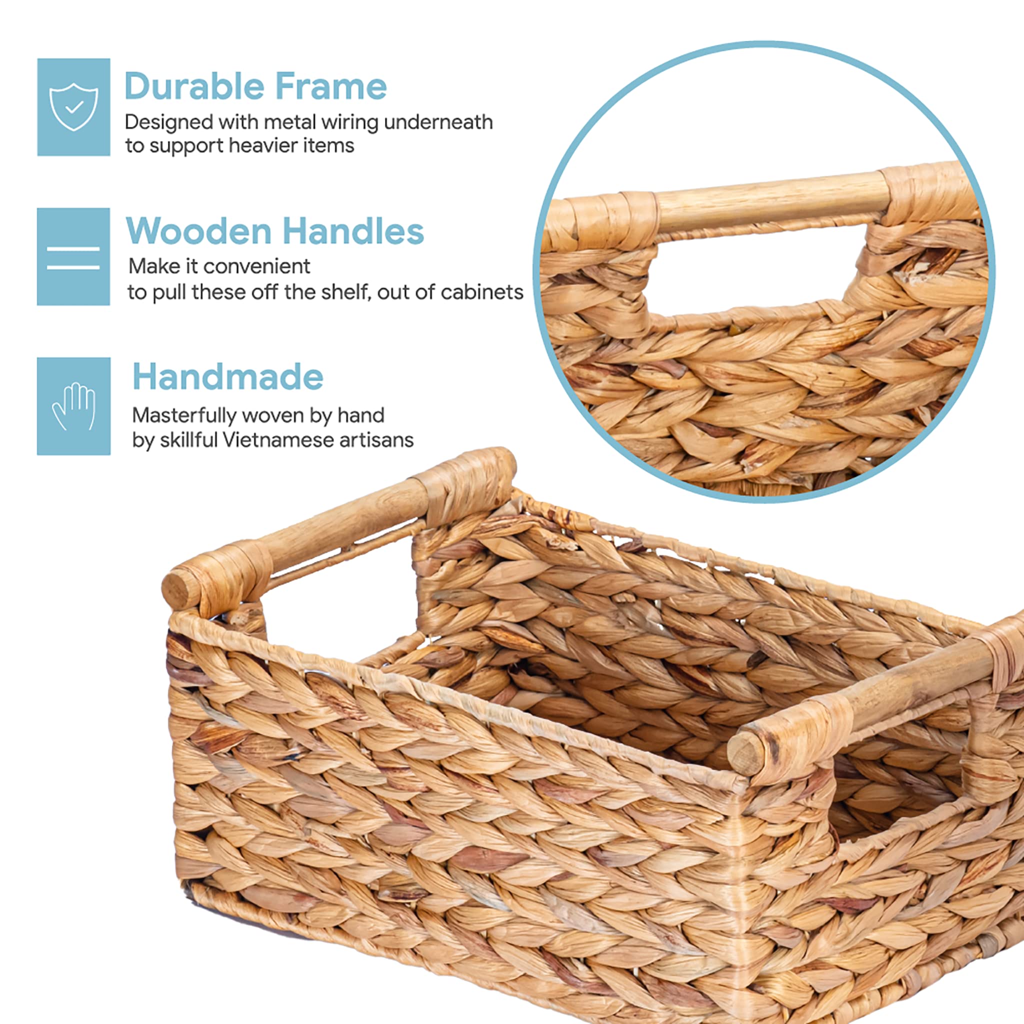 VATIMA panier en usage salle de bain pour organiser cosmétiques