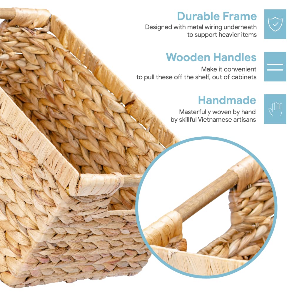 VATIMA gros plan tressage en jacinthe d'eau, texture durable