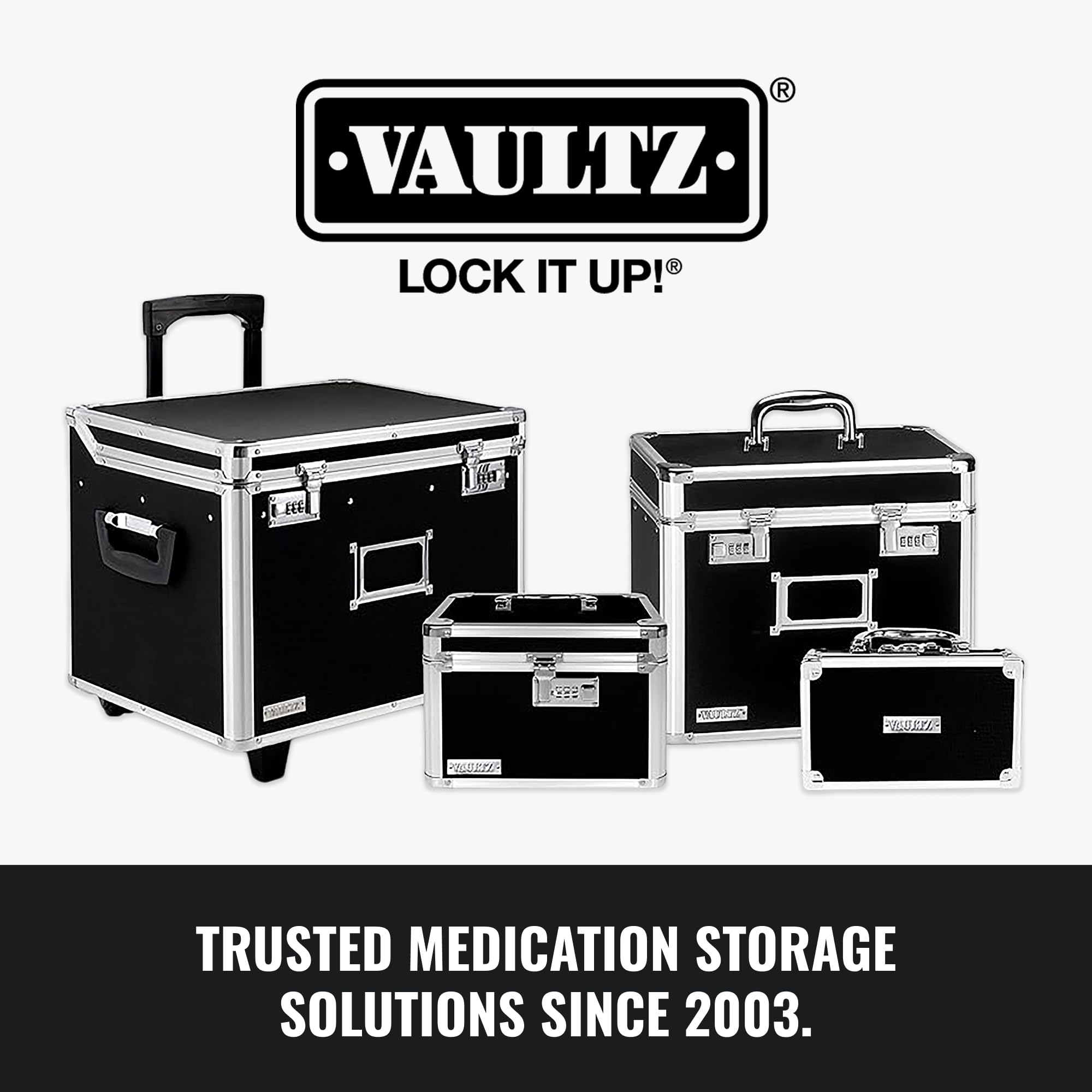 Vaultz placé dans une valise illustrant transport sécurisé en voyage