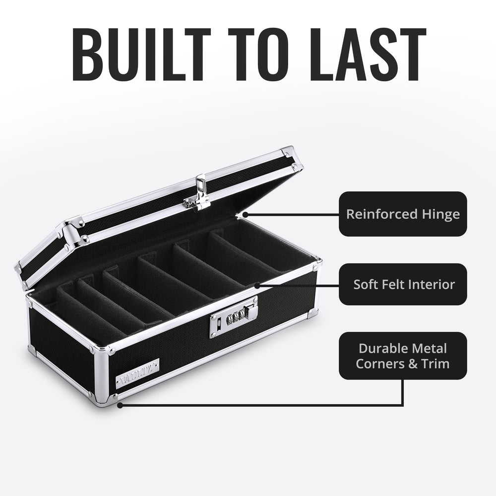Vaultz comparaison taille avec main, montre dimensions compactes et transport facile