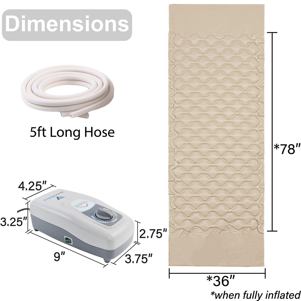 Vaunn surmatelas déployé taille twin 36x78x3 pouce pour lit standard