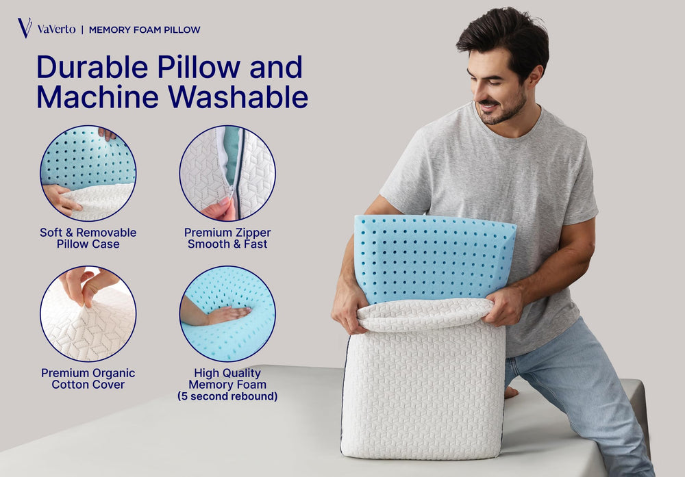 Vaverto housse bambou détachée douce et lavable pour hygiène et fraîcheur