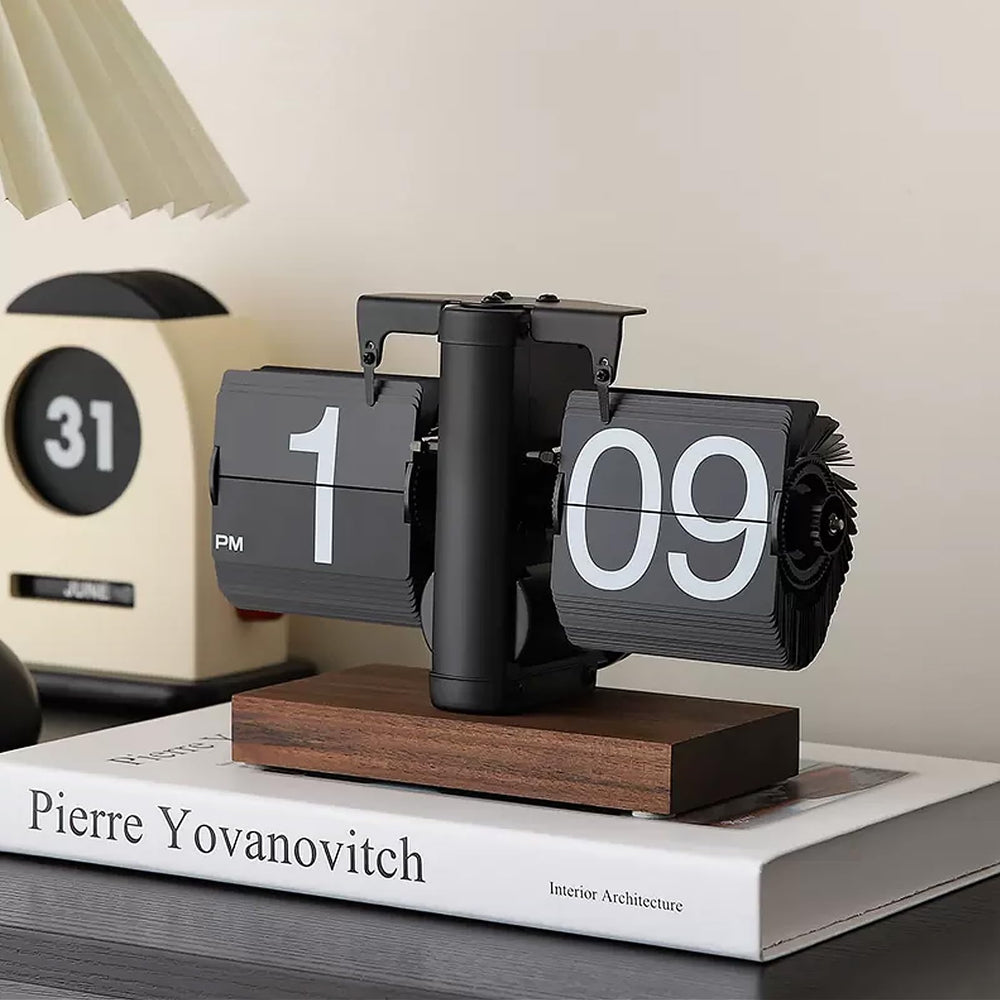 VBESTLIFE vue frontale de l'horloge flip, lisibilité immédiate
