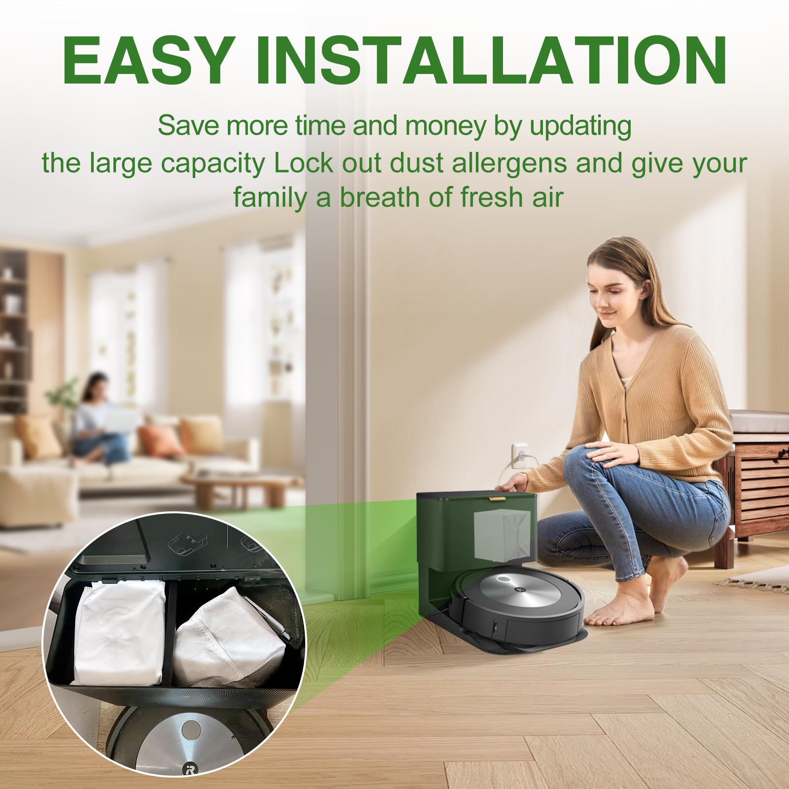 VBN étiquette compatibilité listant modèles Roomba pour achat sûr