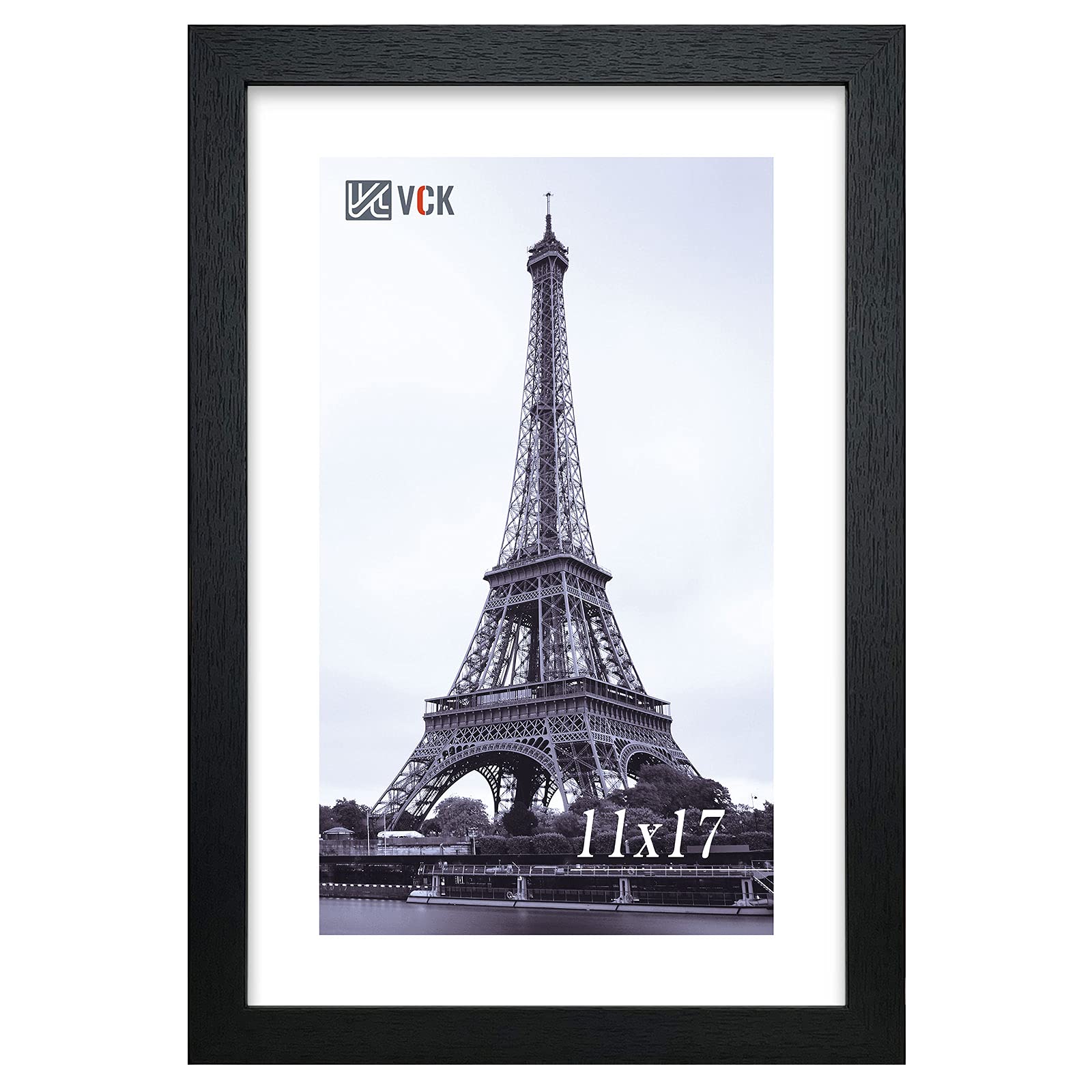 VCK cadre 11x17 face avant noir présentant un poster propre