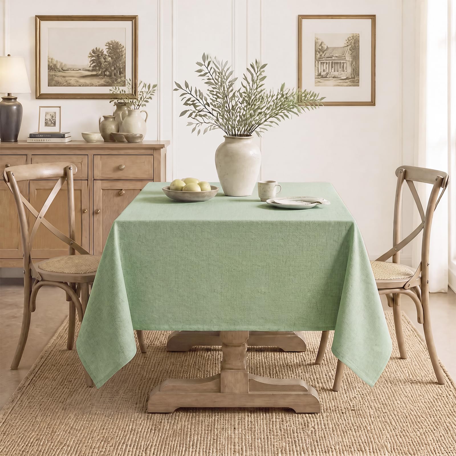 Veblandy nappe pliée facile à ranger et réutiliser sans froissures