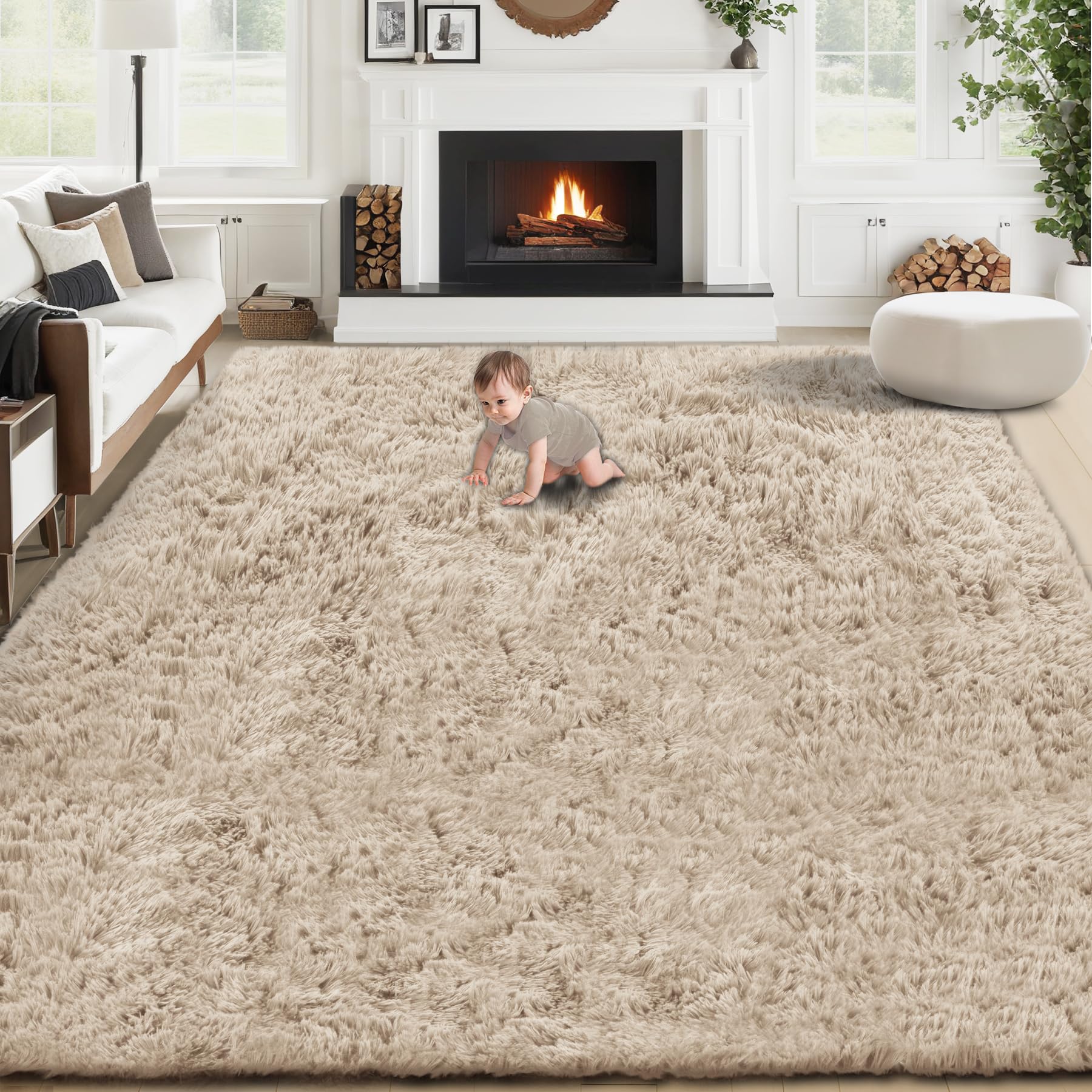 VECARF tapis face avant camel apportant confort chaleureux