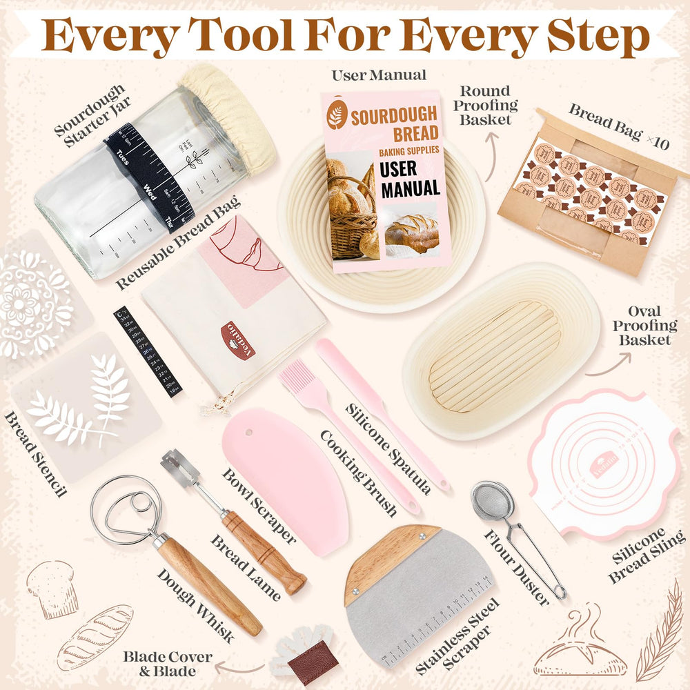 VEDALIO kit en cuisine utilisé pour préparer et enfourner un pain maison