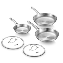 VEDNHOL poêle titane face avant montrant finition martelée et design durable