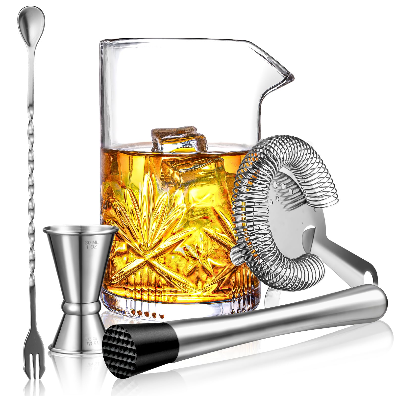 veecom verre à mélange 18 oz face montrant stabilité et capacité