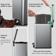 Veelesa pédale robuste usage mains libres durable et silencieux