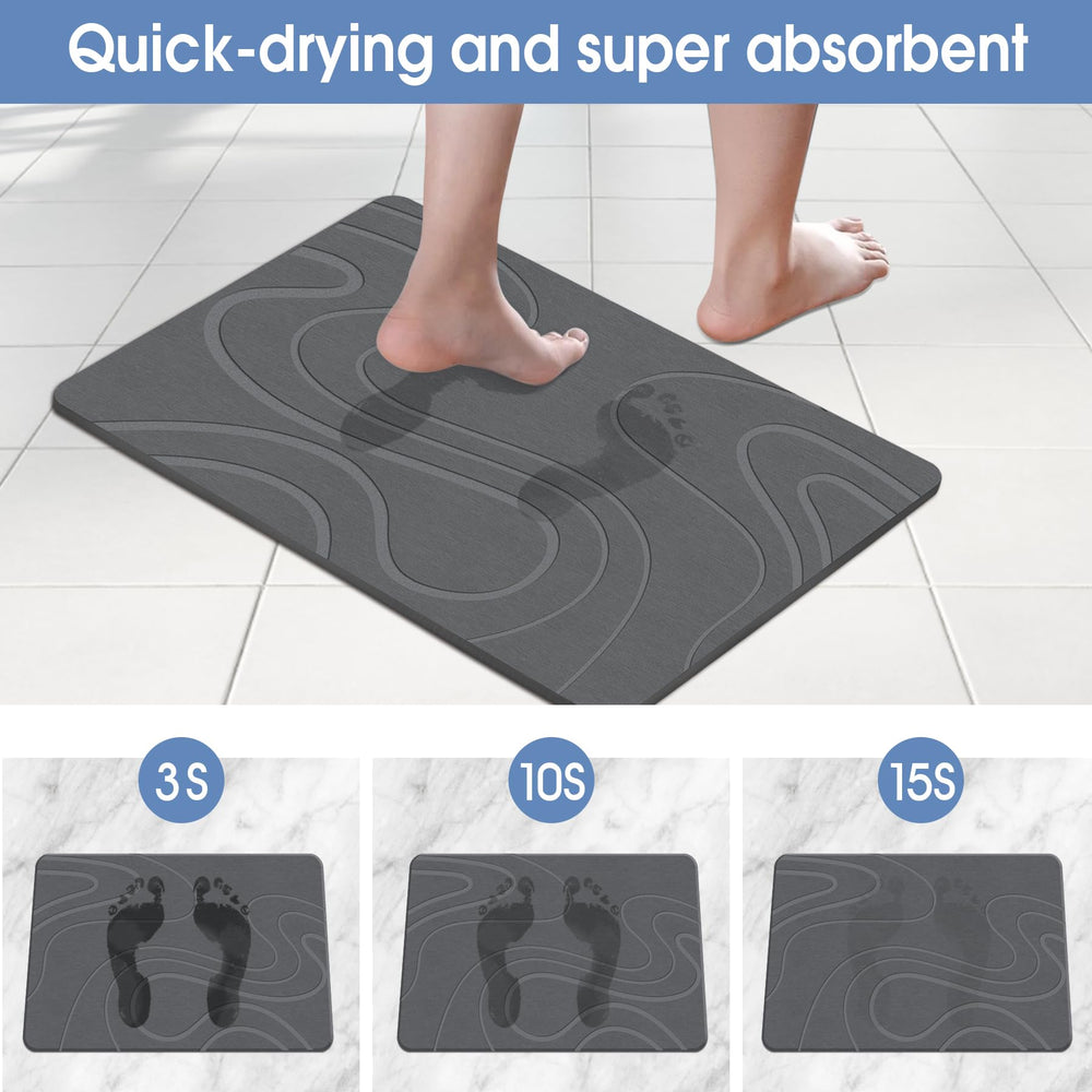 VEELOIM tapis comparé à une règle pour visualiser les dimensions pratiques