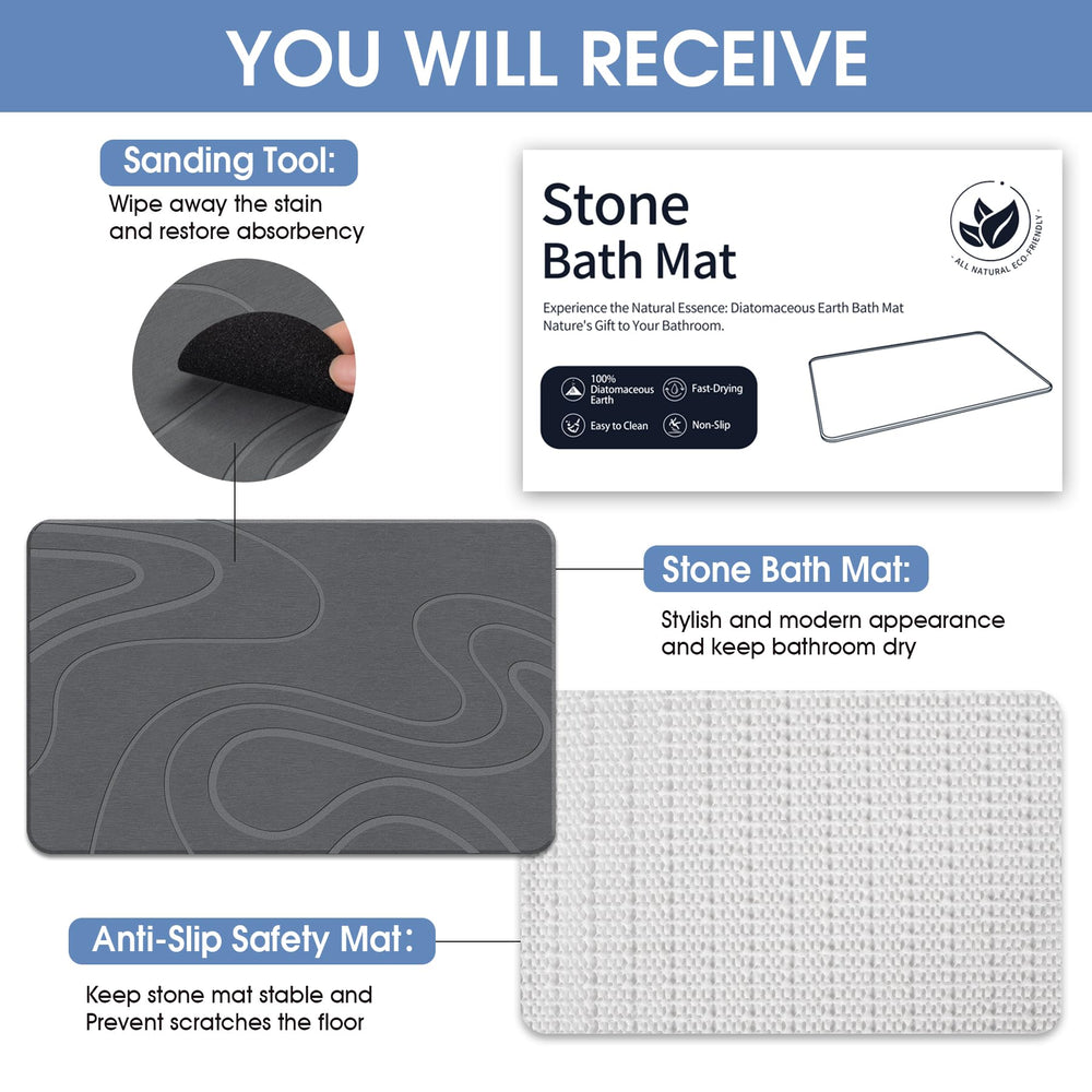 VEELOIM tapis intégré dans une salle de bain moderne apportant style