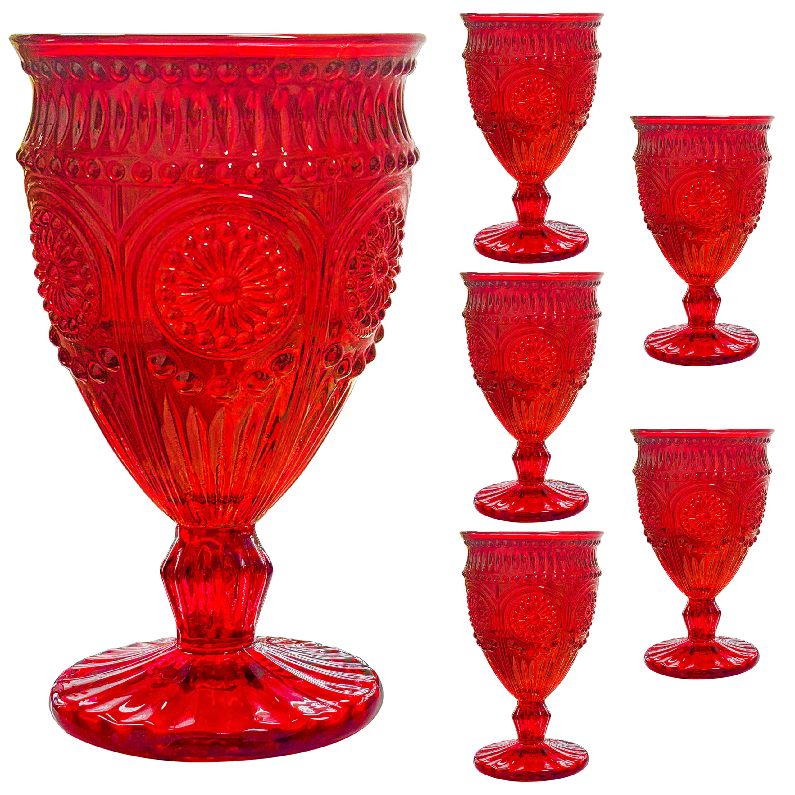 Veiuwa goblet face packaging montrant design rouge et élégance