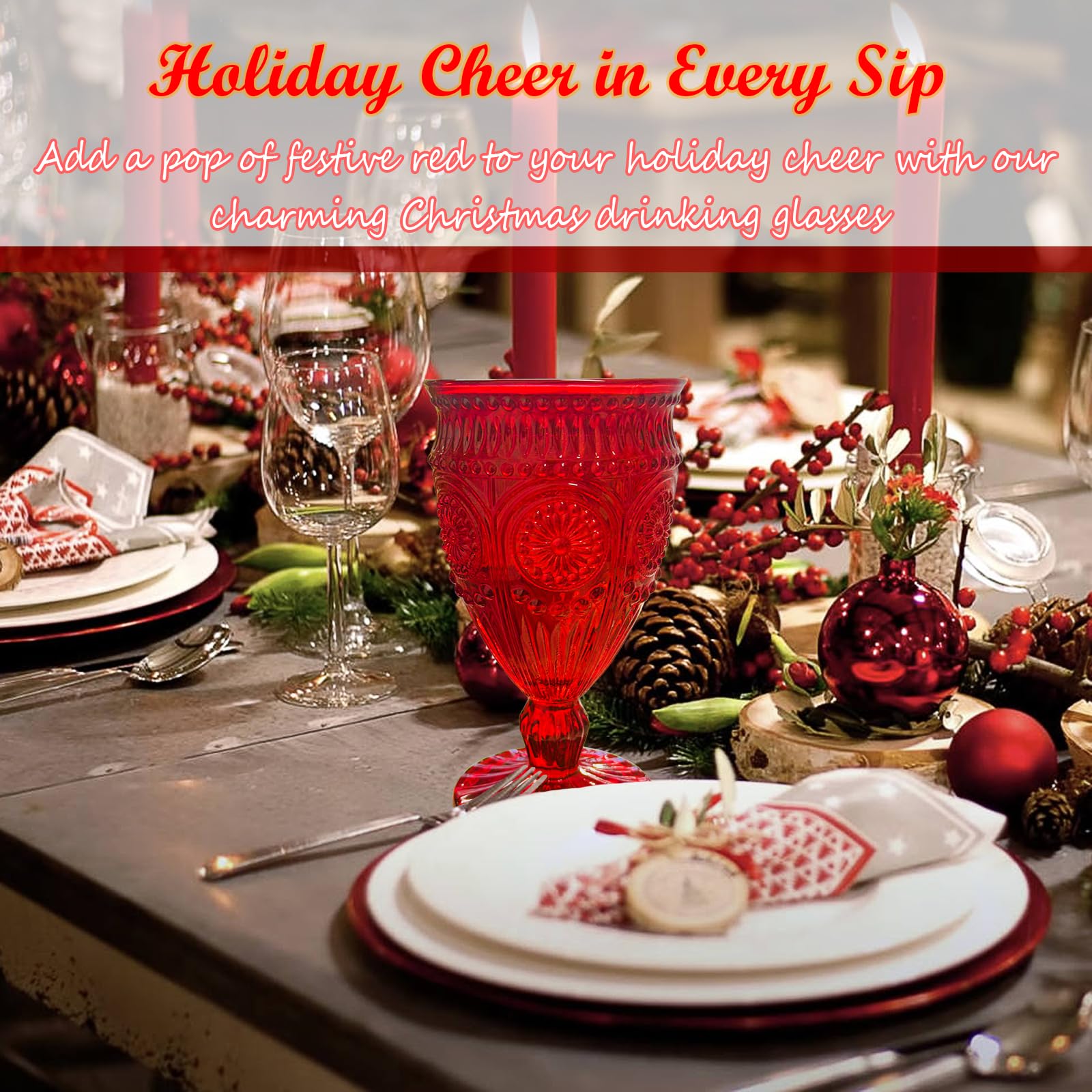 Veiuwa mise en table de Noël créant atmosphère chaleureuse
