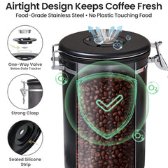 Veken cuillère inox avec crochet facilite doser café proprement