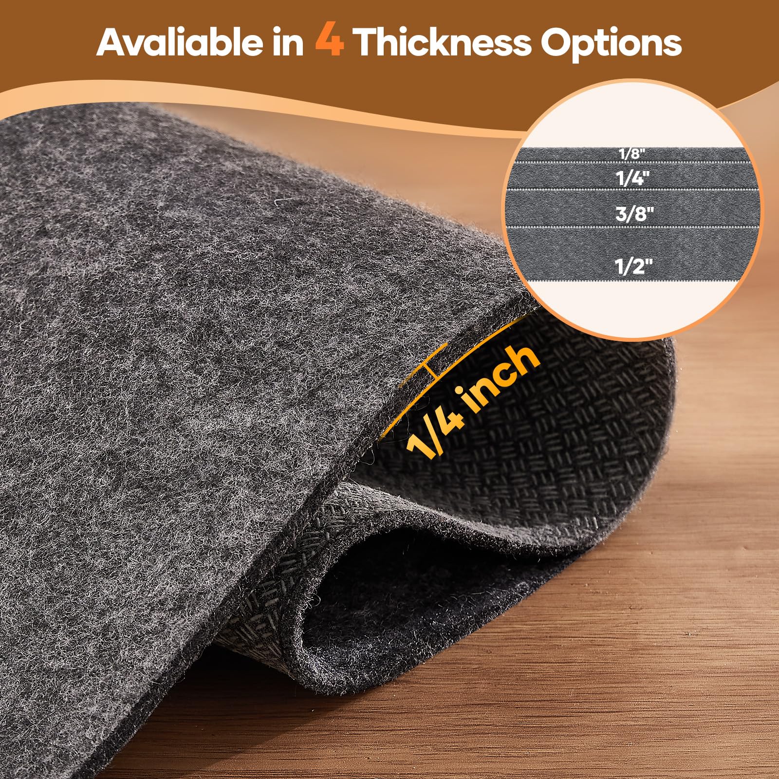 Veken sous-tapis utilisé dans un salon stabilisant un grand tapis