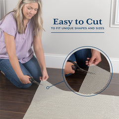 Veken installé sous un grand tapis de salon pour tenue et protection du sol