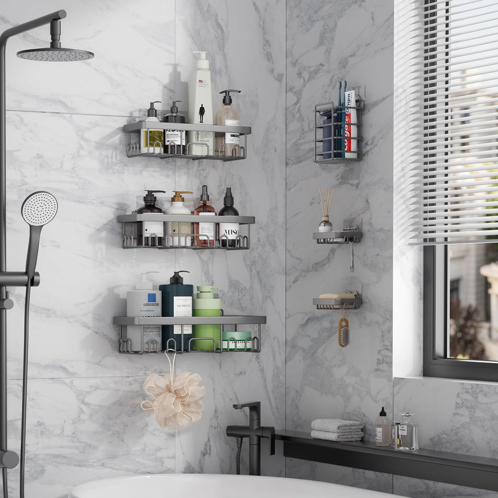 Veken porte-savon et porte-brosse inclus, maintien propre et ordonné