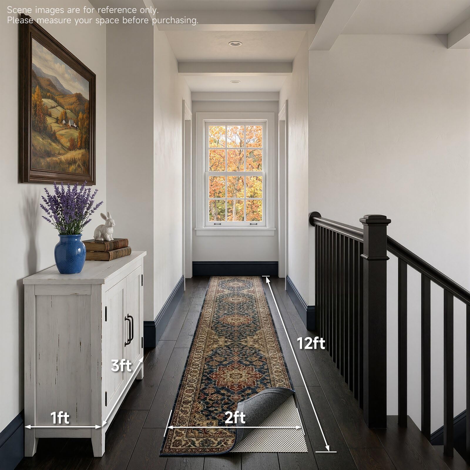 Veken tapis détail angle protégeant le sol contre rayures et frottements