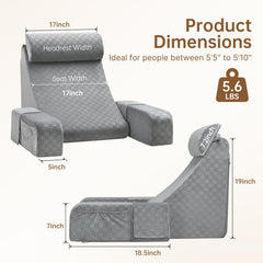 Vekkia coussin utilisé sur un lit pour lecture confortable et maintien