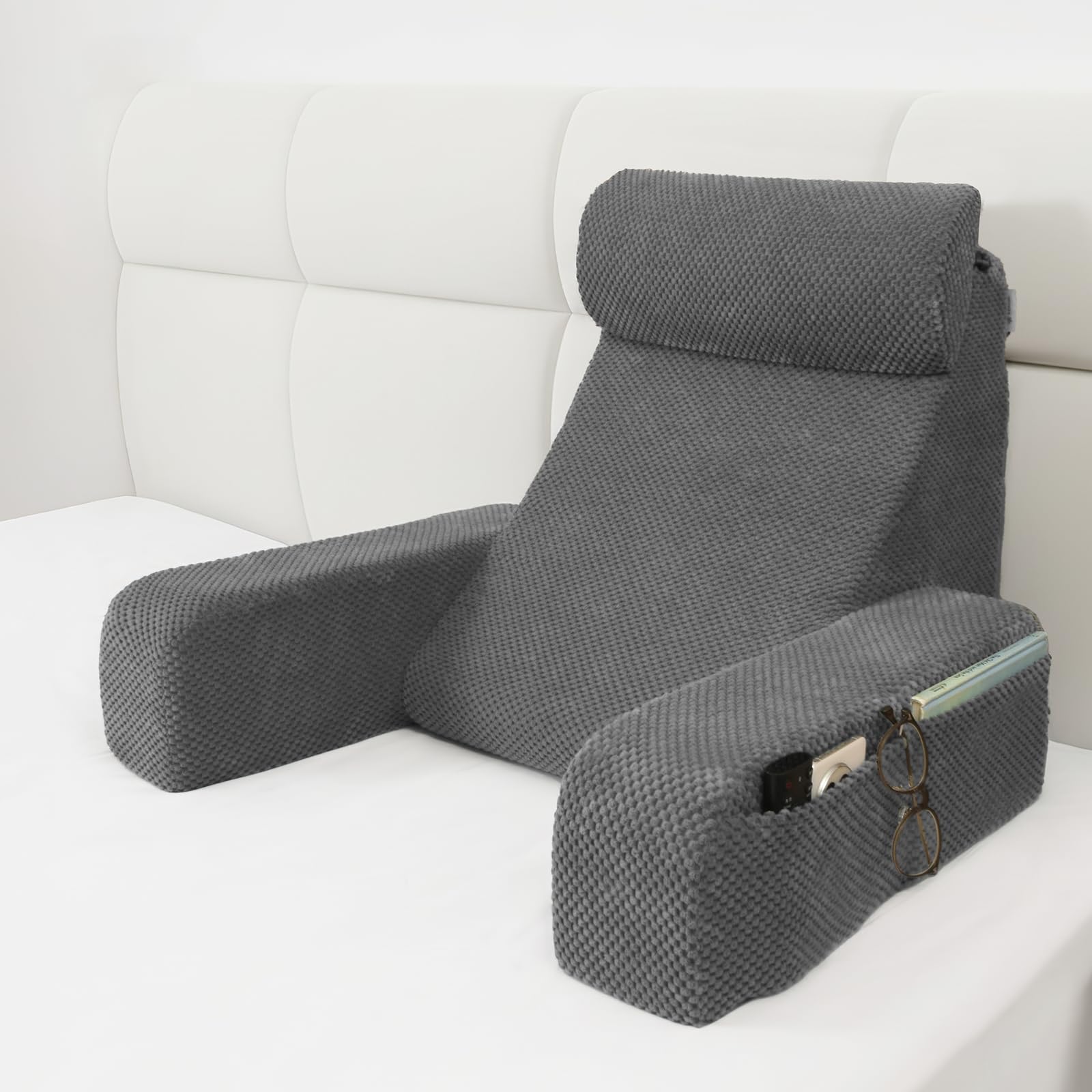 Vekkia coussin face avant montrant l'inclinaison ergonomique et confort