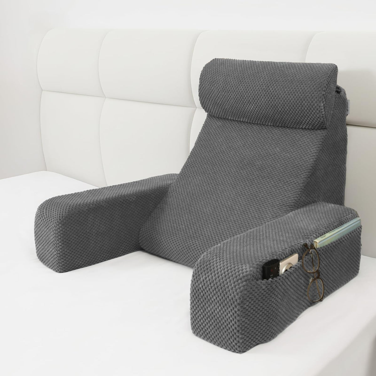 Vekkia coussin face avant montrant l'inclinaison ergonomique et confort