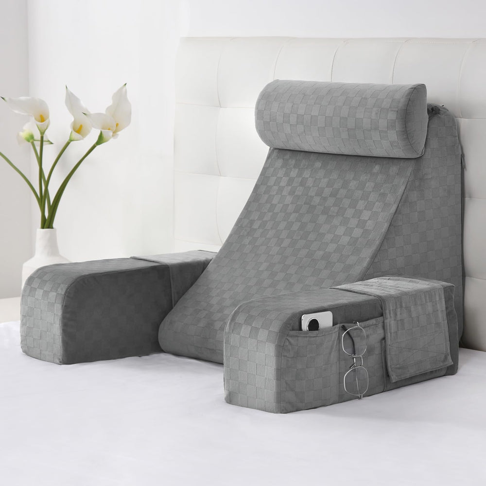 Vekkia vue avant du coussin de lecture montrant le design et le support