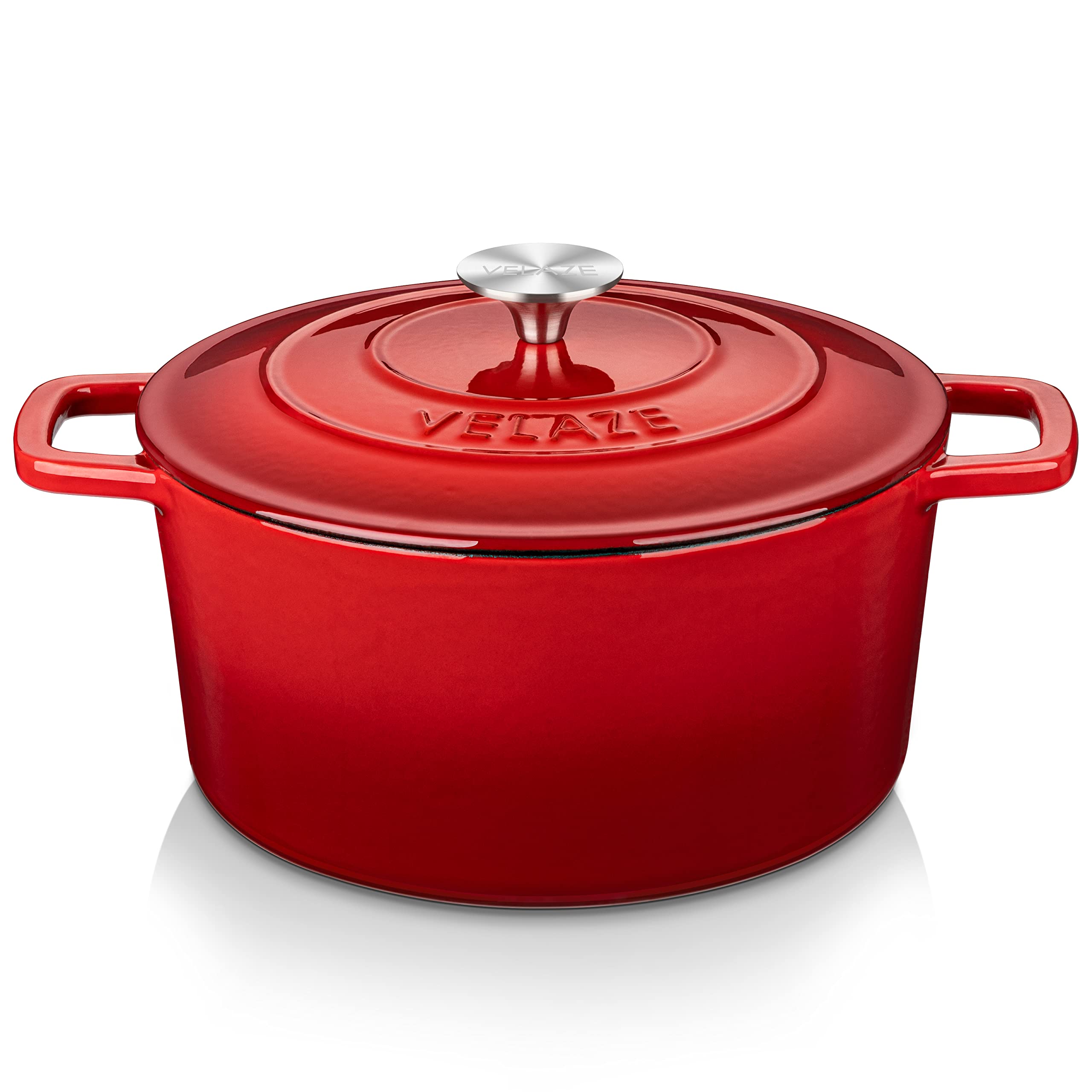 Velaze cocotte rouge de face montrant design et capacité utile