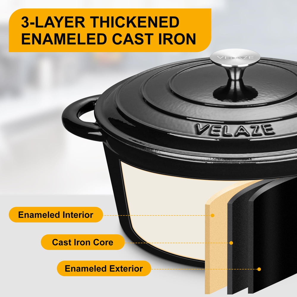 Velaze intérieur émaillé lisse facilitant nettoyage et cuisson saine