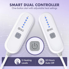 VELLUBAM commandes doubles montrant réglages indépendants et ergonomie facile à utiliser
