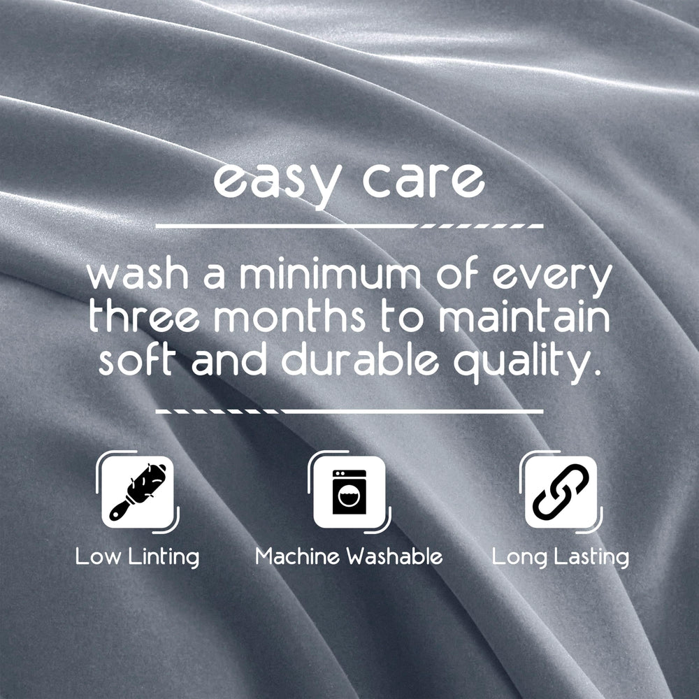 Vellux étiquette d'entretien facile lavage en machine