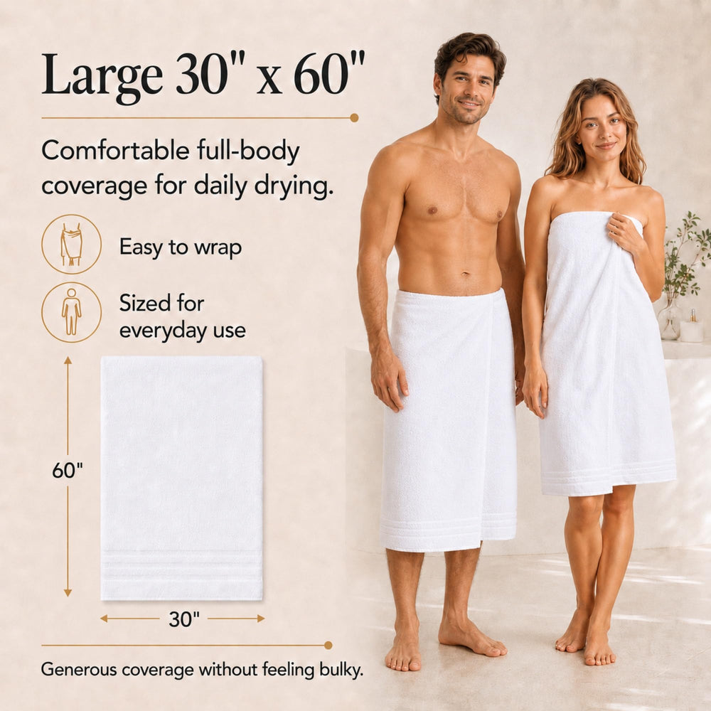 Velqora comparaison taille sur personne montrant couverture généreuse