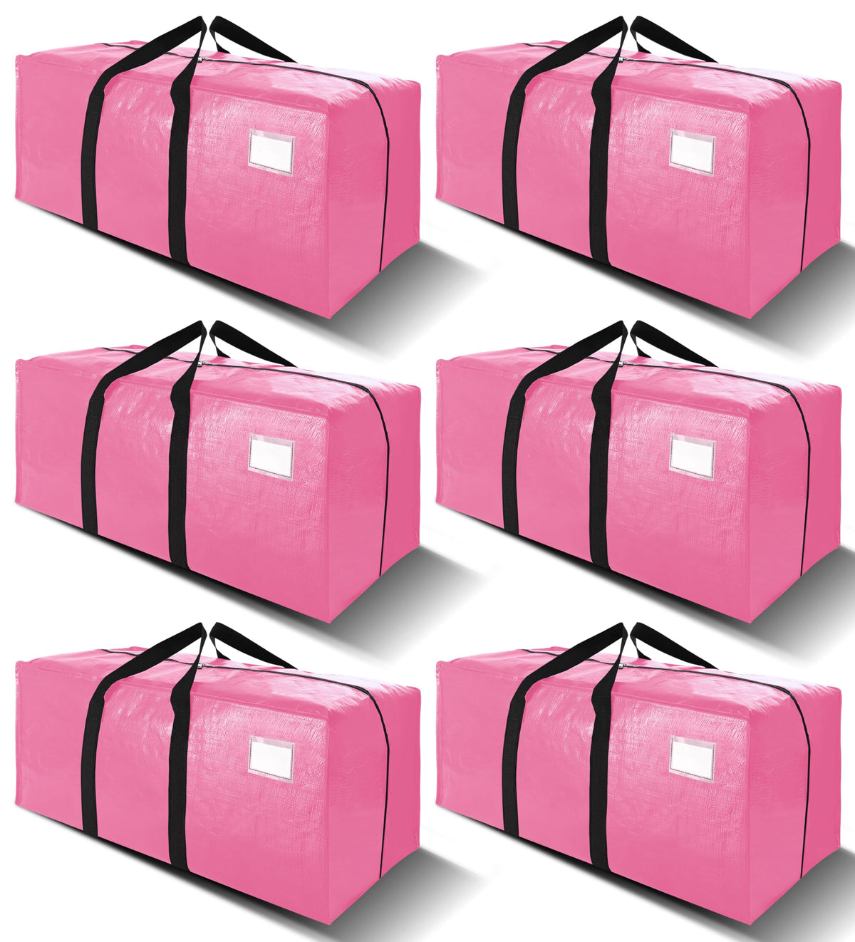 VELVETSURE face avant du sac rose montrant capacité et fermeture sécurisée