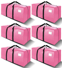VELVETSURE face avant du sac rose montrant capacité et fermeture sécurisée
