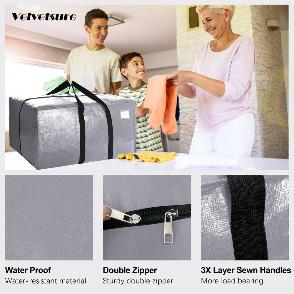VELVETSURE fermeture éclair renforcée, glisse durable pour transport sûr