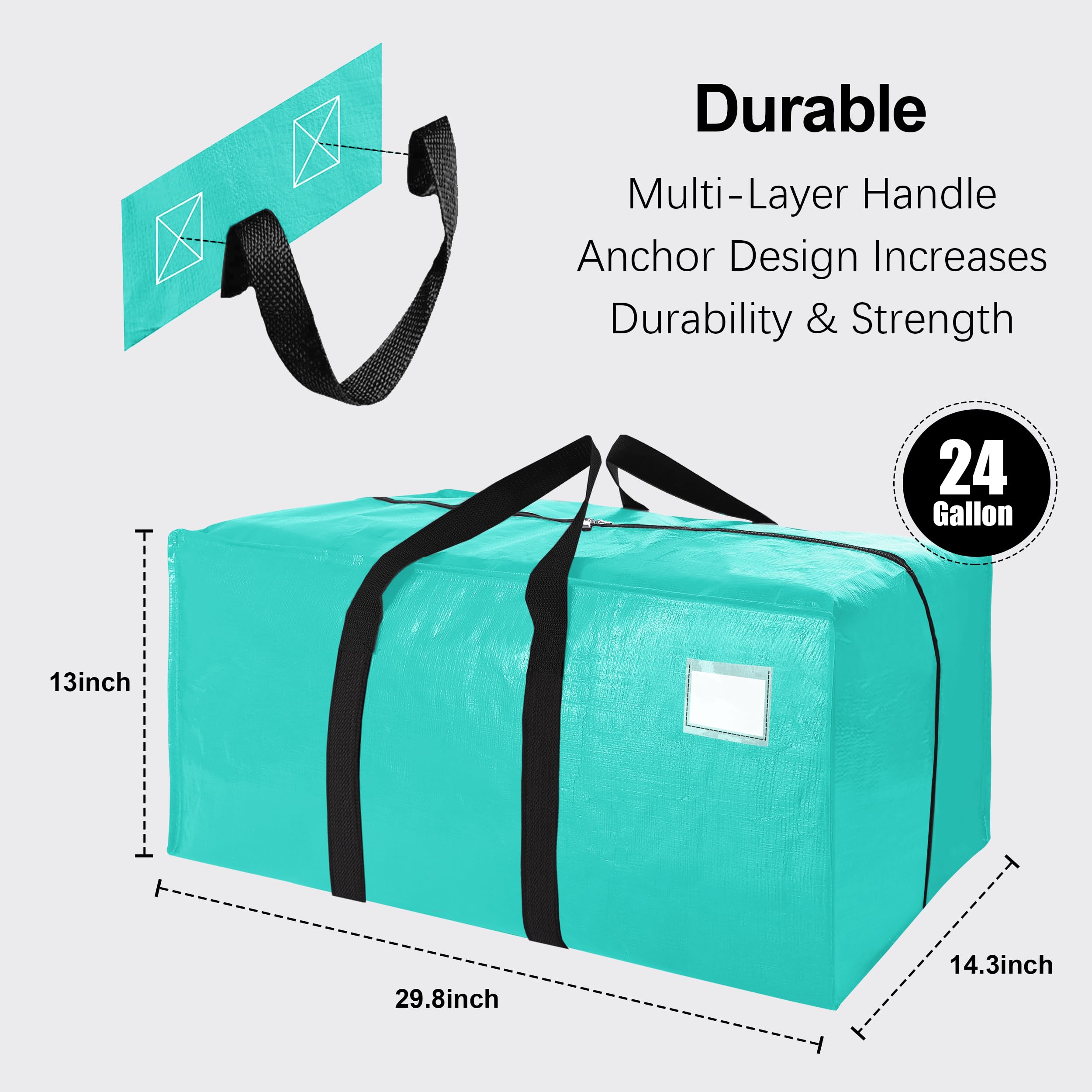 VELVETSURE sac ouvert rempli de linge montrant gain d'espace