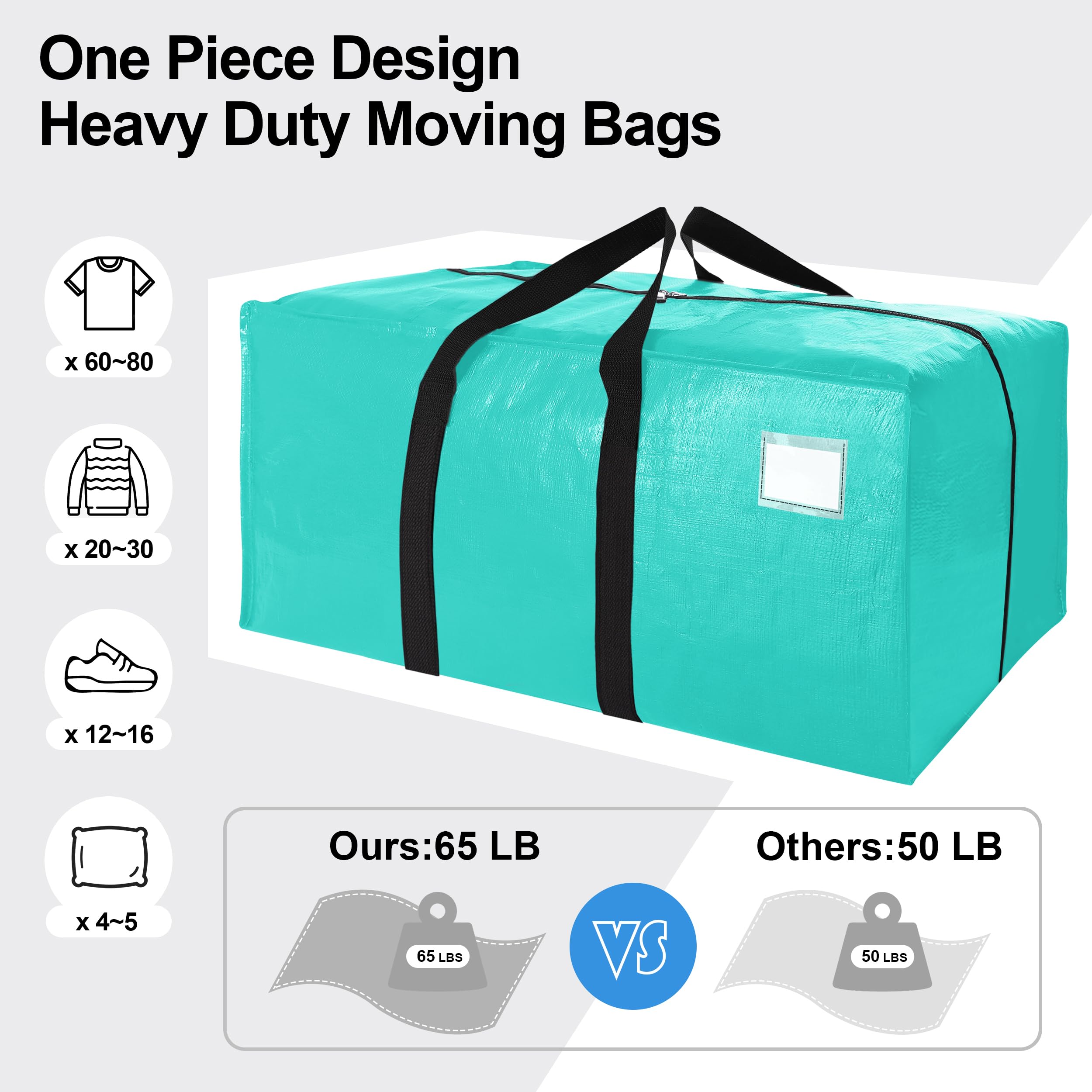 VELVETSURE sac plié à plat pour rangement compact et gain de place