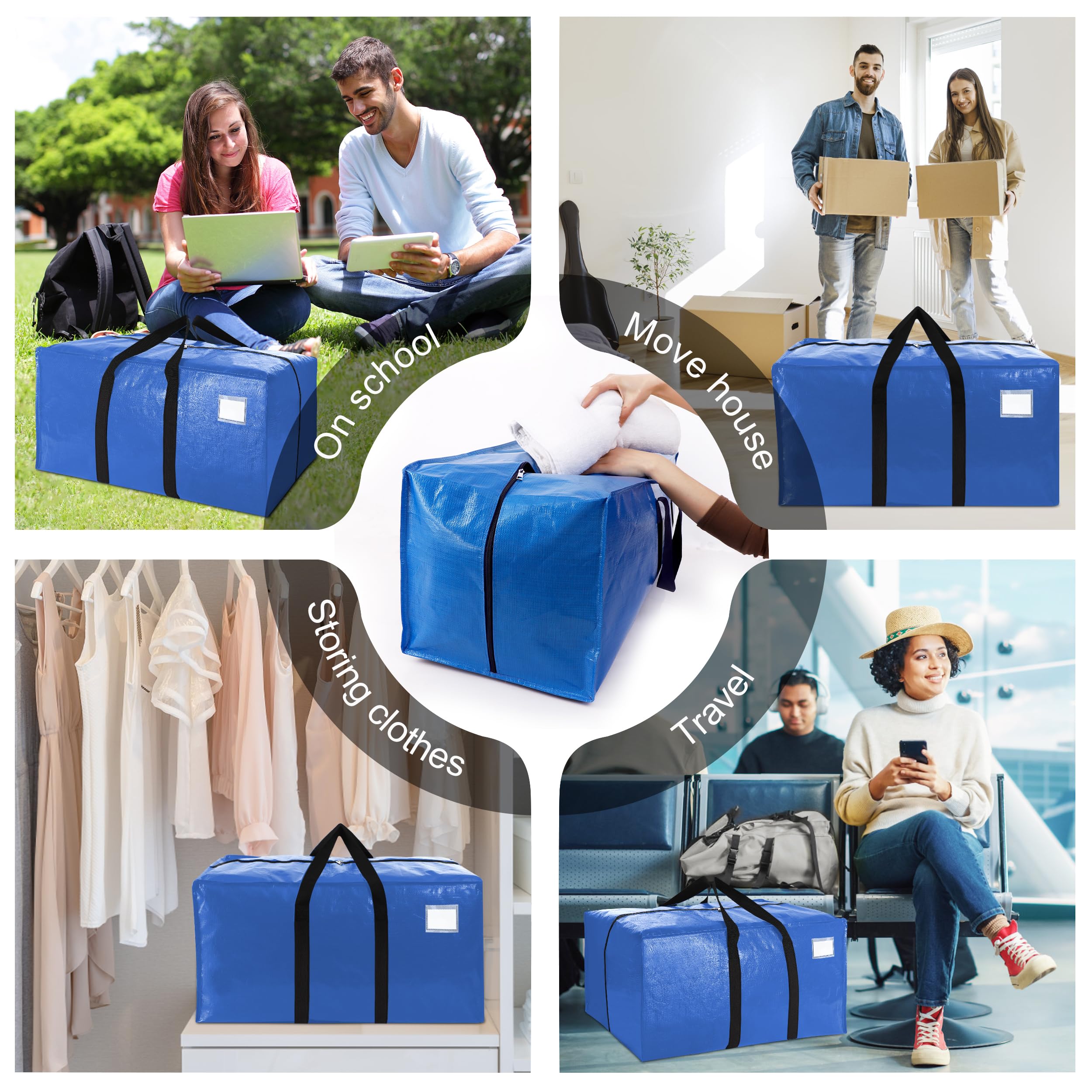 VELVETSURE sac plié à plat sur étagère, rangement compact et économie d’espace