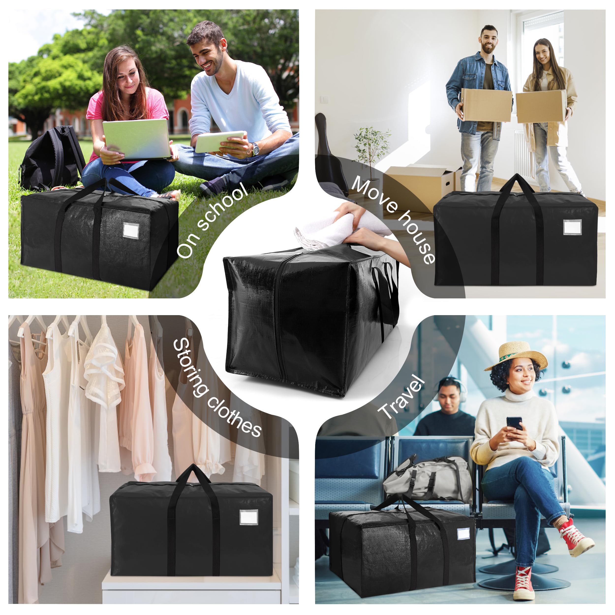 VELVETSURE sacs pliés à plat pour rangement compact et gain d'espace