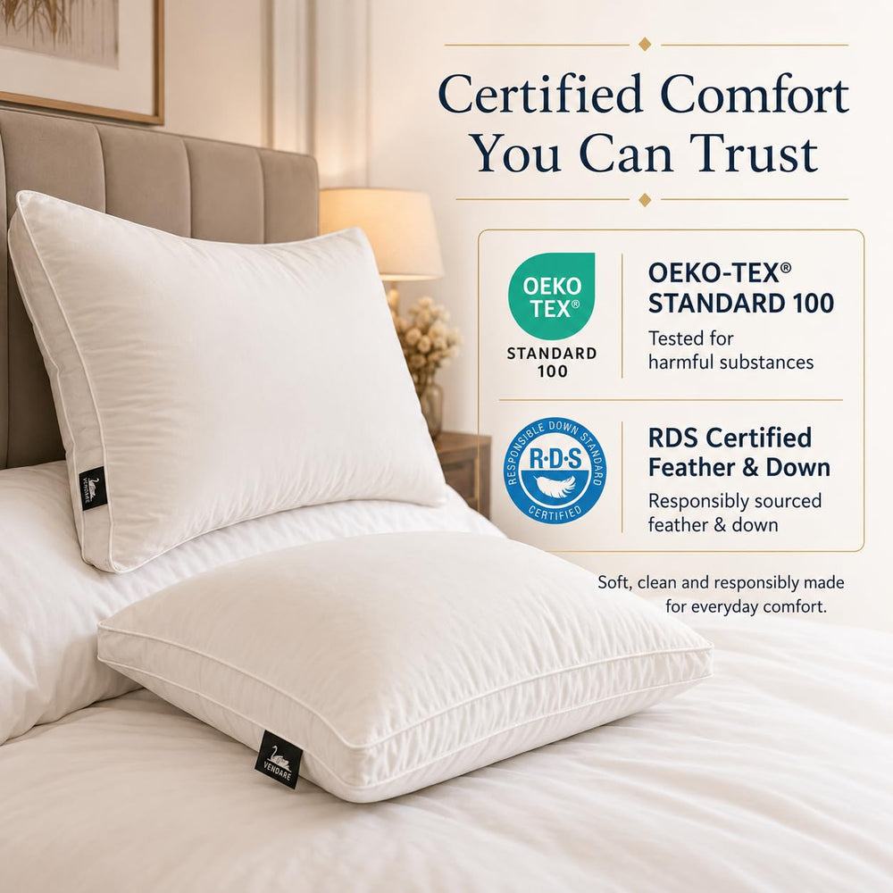 Vendare oreillers échelle taille comparaison avec matelas king