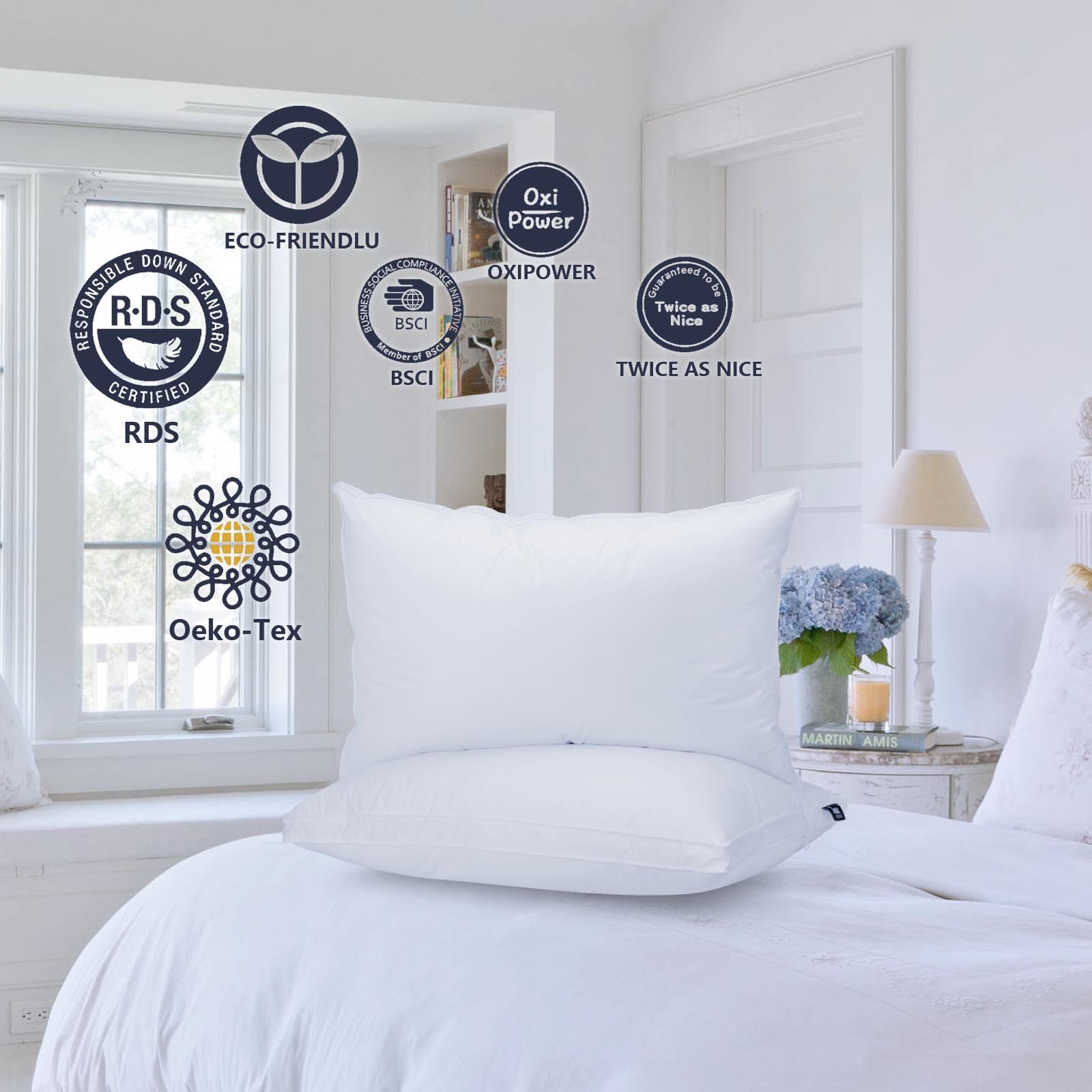 Vendare garnissage duvet et plumes détail soutien durable