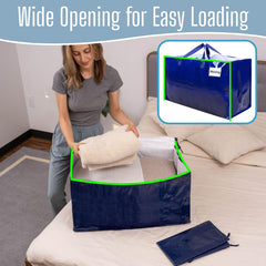 VENO sac ouvert plein chargé démontrant large ouverture pratique