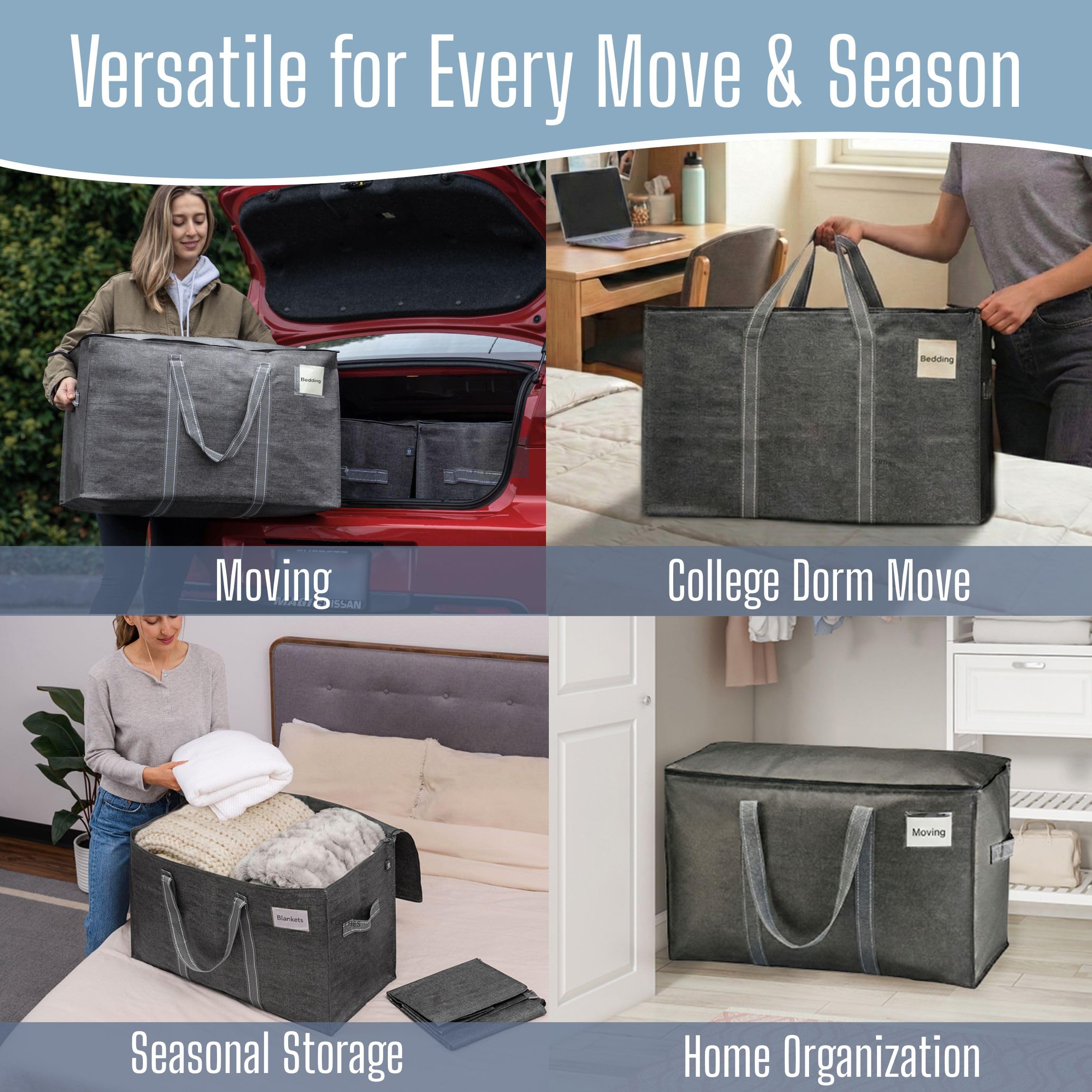 VENO sac plié à plat pour rangement gain de place